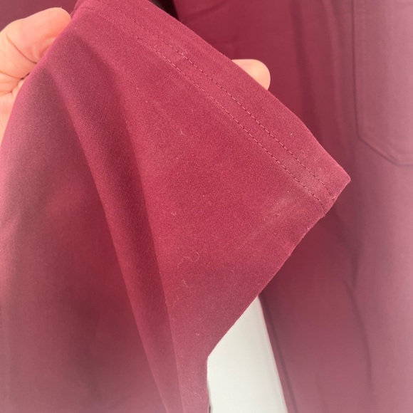 FIGS Technical Yola Skinny Scrub Pants Regular BURGANDY Women NEW Sz S tall - Picture 4 of 9